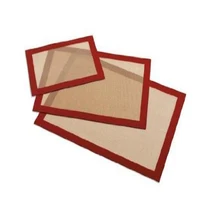 

Set of 3 Baking Mats Liners Baking Pad LFGB,FDA,SGS Certification silicone rubber baking oven mat