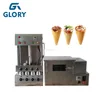 Snack Equipment Ice Cream Cone Wafer Making Machine, Pizza Cone Baking Machine And Pizza Cone Oven Machine