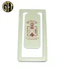 Custom laser cut metal stainless steel bookmark with silver plated
