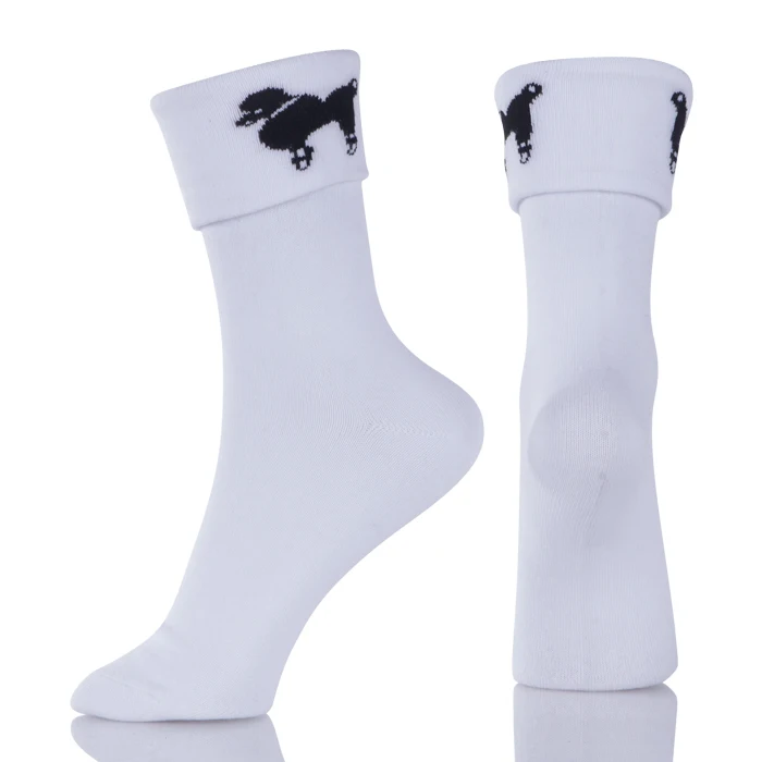 Women Socks Breathable Sports Socks Solid Color Comfortable Cotton Ankle Socks White