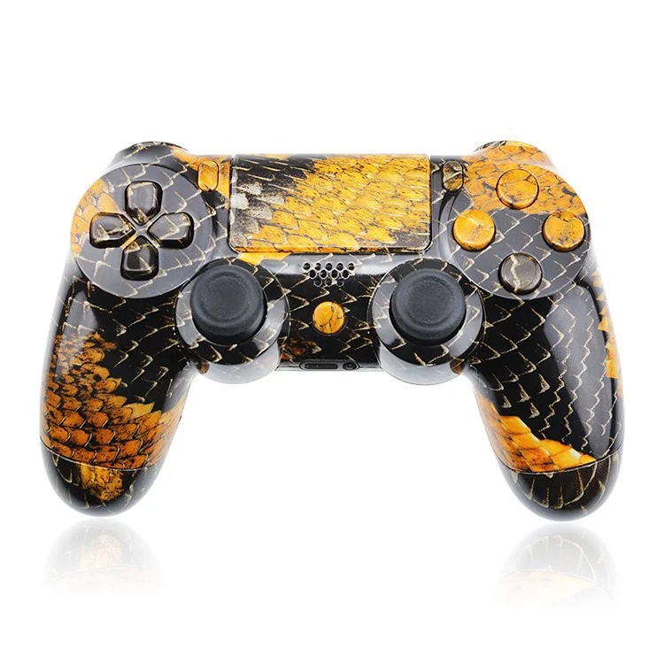 

Wireless Controller Gold Dragon Cover Housing Case Shell For PS4 Playstation 4