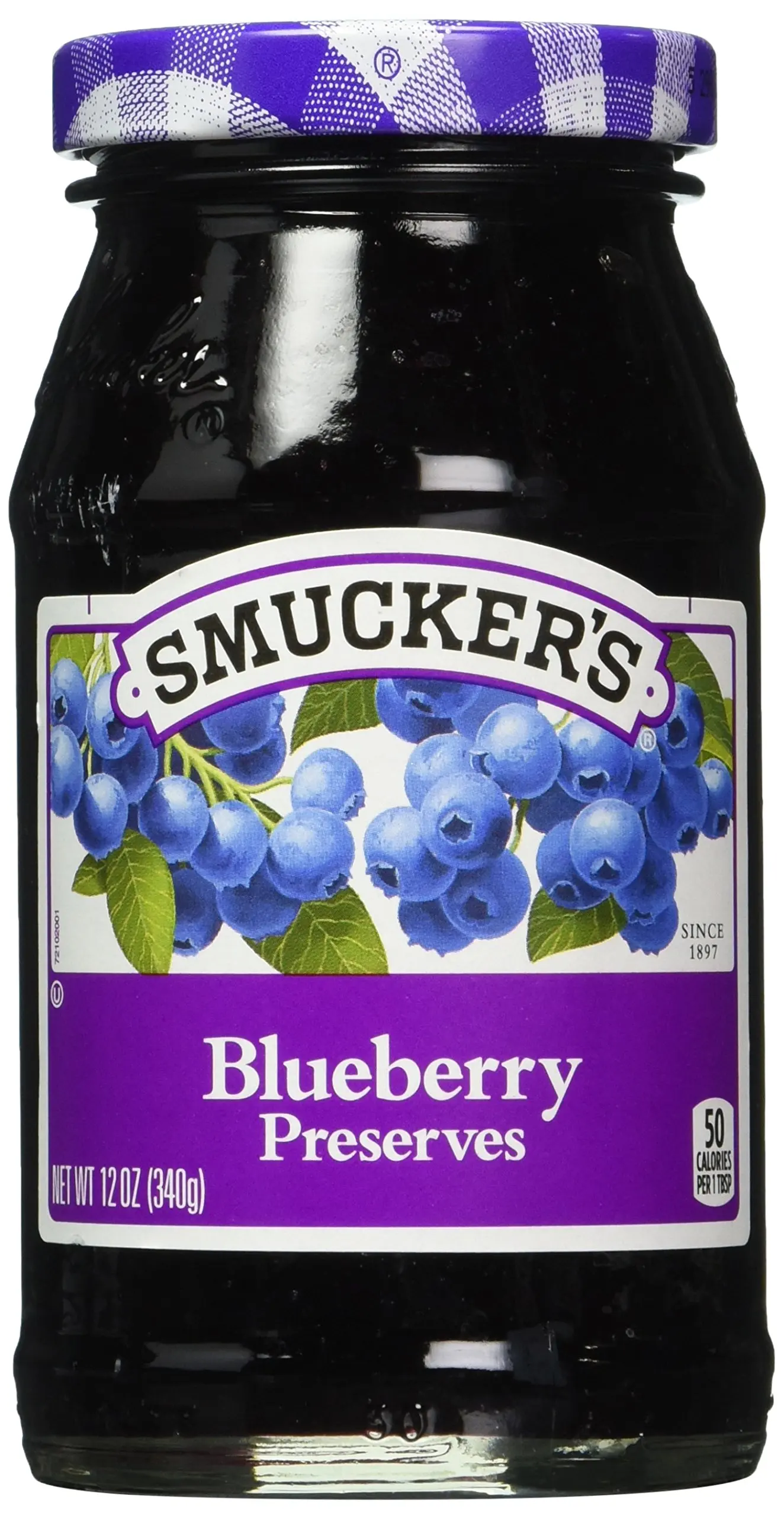 Smucker's Blueberry Preserves, 12 Ounce. 