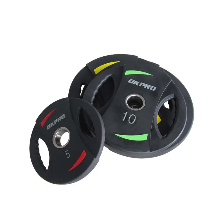 Factory Wholesale Weight Lifting Black Tpu Plate Barbell 20kg Weight