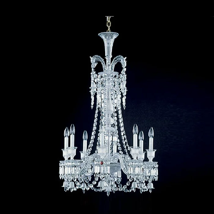8 lights traditional house light baccarat K9 crystal chandelier