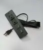 American Recessed mounted 2-way power socket 2 USB TAMPER RESISTANT in Black/Customized for furniture/tabletop use