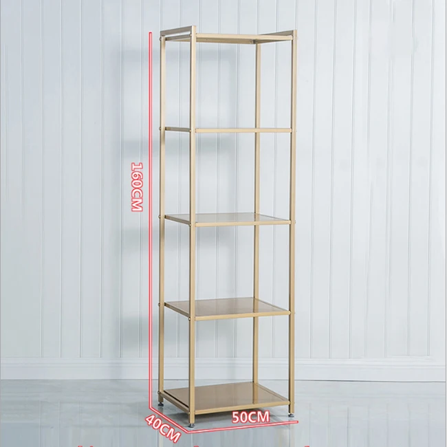 
Gloden European style rack elegant design clothing display rack floor standing fixture for dresses shops rack solutions for shop 