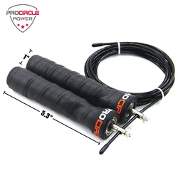 Wholesale Adjustable Heavy Steel Cable Sweatband Speed Skipping Jump Rope