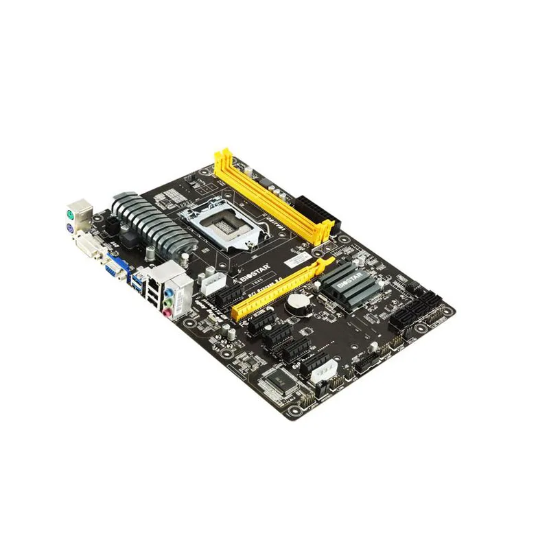 用于比特币采矿钻机的 biostar 6gpu tb85 eth (lga 1150) 采矿主板