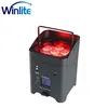 High quality wedding up lighting 6x18w 6in1 rgbwauv wireless wifi battery powered led uplight par with charging point