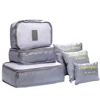 clothes storage bag travel packing cubes organizer 6 pcs/set pink packing cube