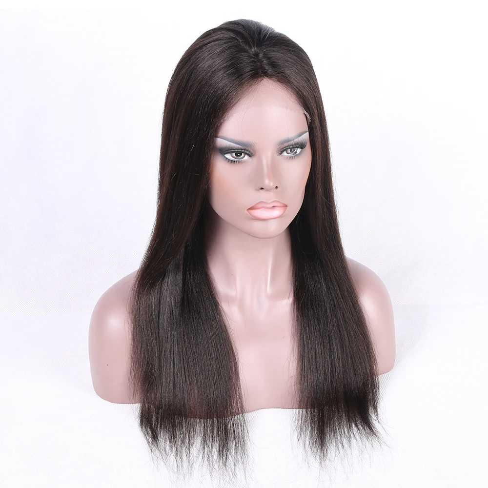 

Middle Part Peruvian Virgin Hair Wig Straight Human Hair Lace Front Wigs