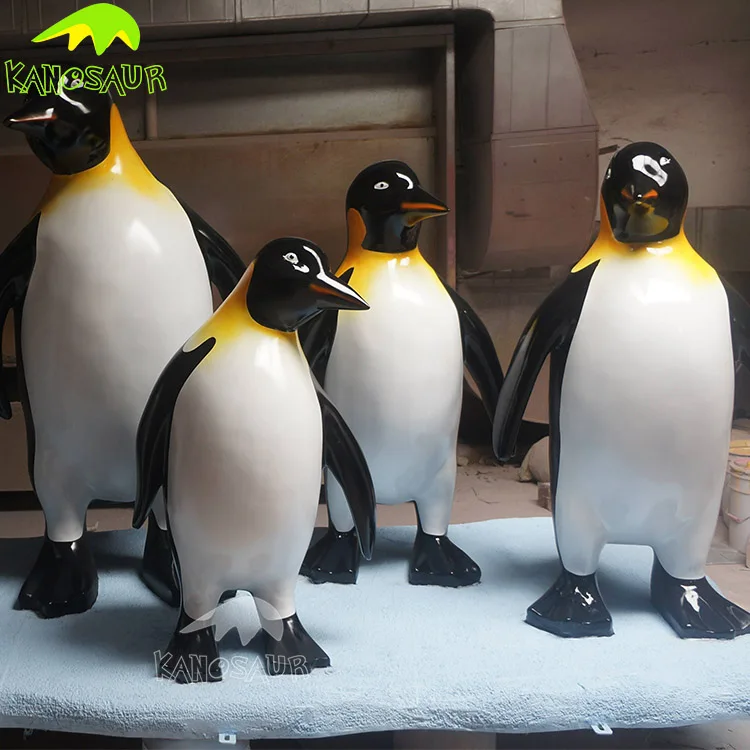 plastic penguin statue