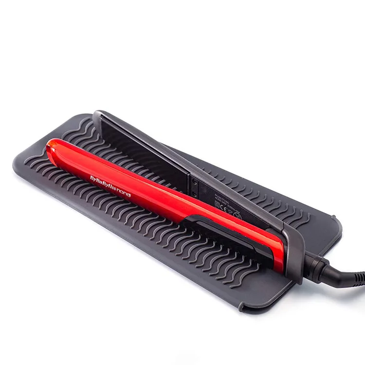 Silicone Anti Slip Heat Resistant Iron Rest Mat Pad Hair Straightener