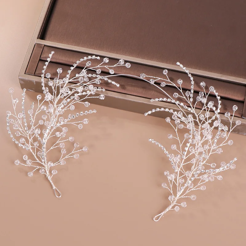 

Jin hua Yiwu wedding jewelry set wedding headband bridal headpiece tiaras bridal headband crystal in zinc alloy jewelry