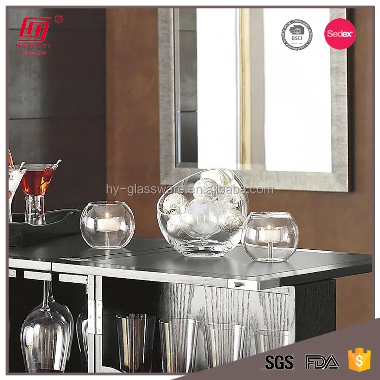 High Quality Double Wall Cylinder Clear Glass Tea Light Candle Holder Buy Tea Light Holdertea 6826