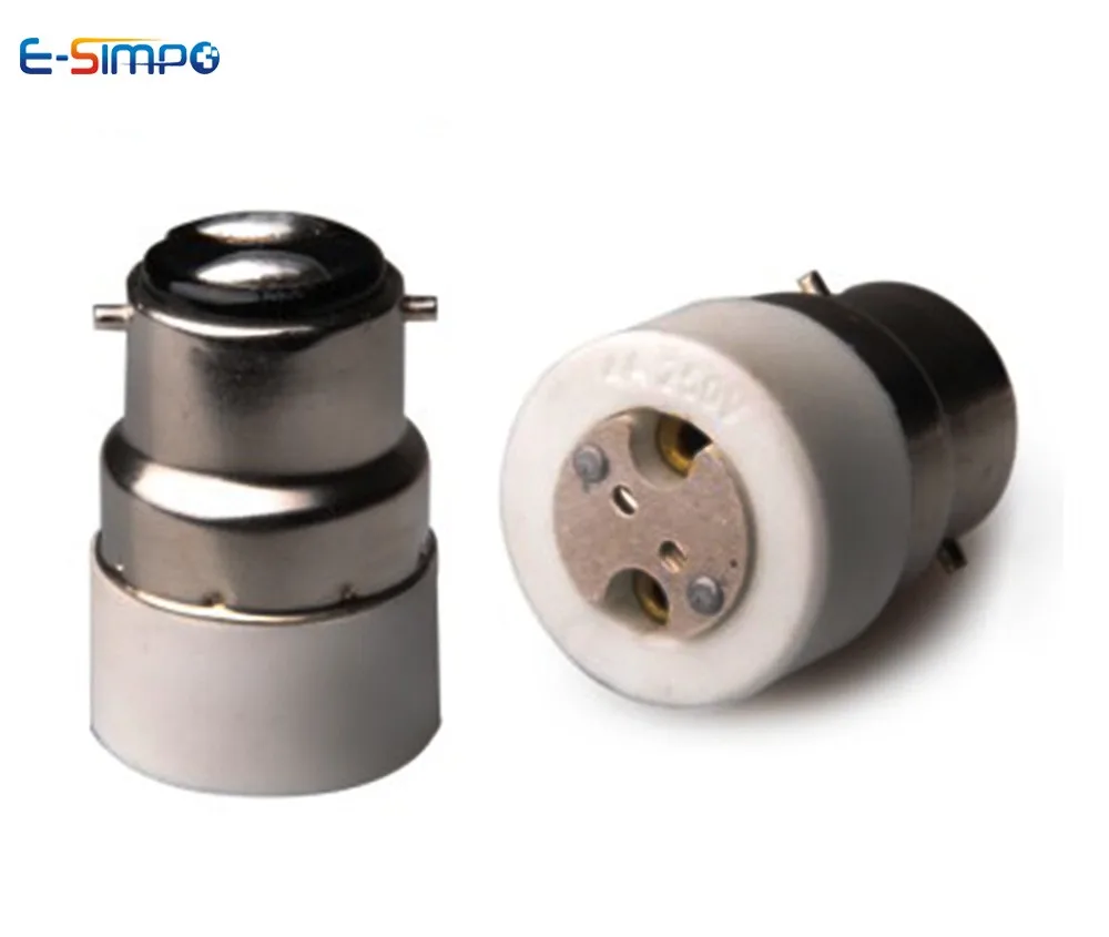 Weiß Konverter Adapter 250 V Metall 1 Stück Lampe Birne hohe Qualität GU10 2A