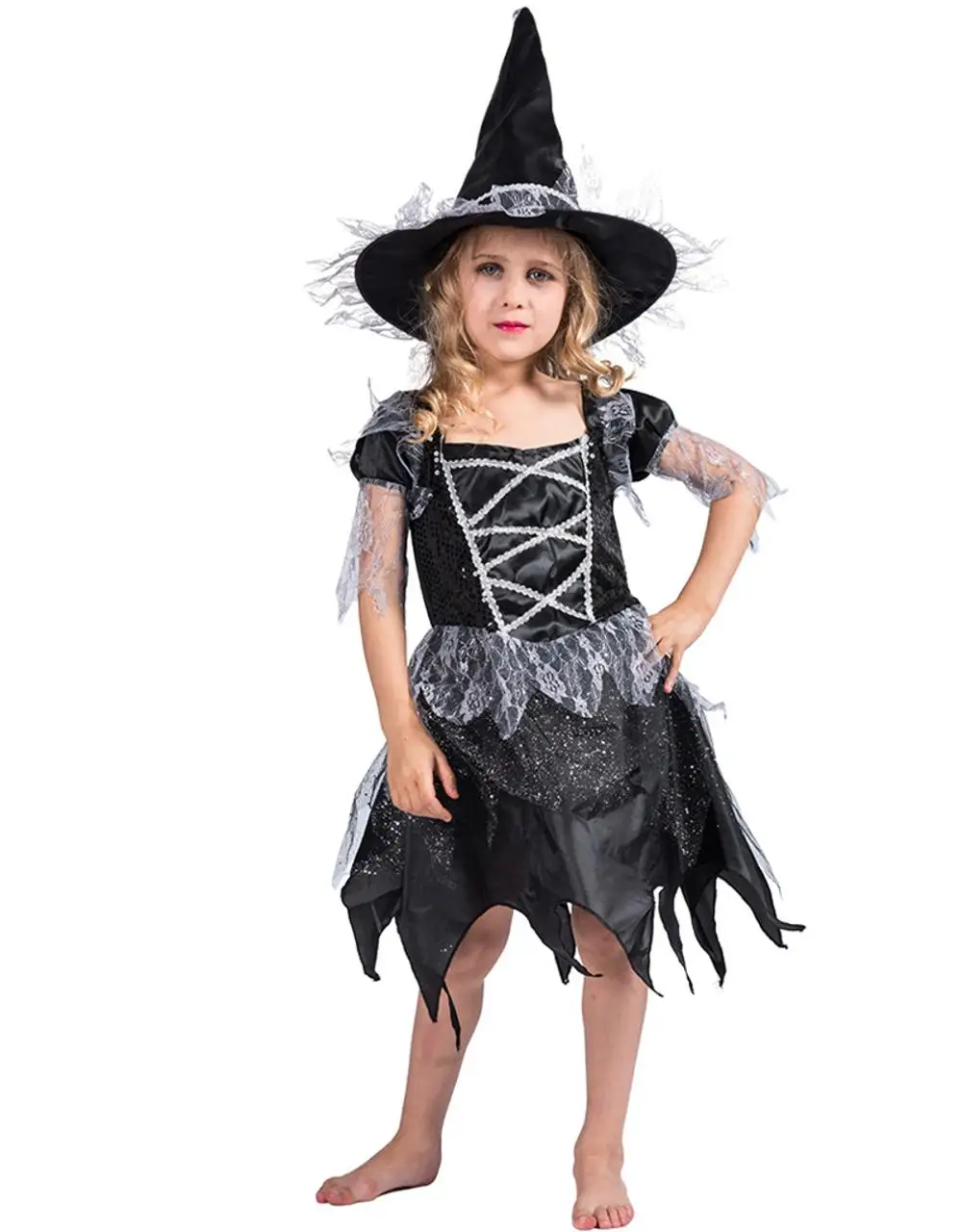 Halloween Party Groovy Child Witch Costume - Buy Child Witch Costume ...