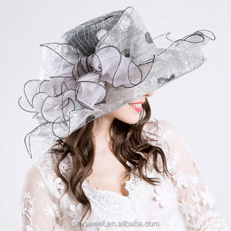 wide brim hat wedding