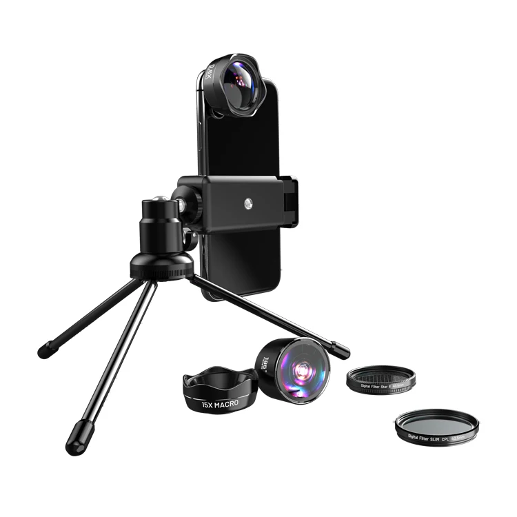 

LIEQI HD Universal Clip 5 In 1 Lens And Tripod For iPhone