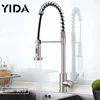 YIDA Foshan Sanitary Ware Supplier European Modern Style SUS 304 Stainless Steel Pb Free Kitchen Sink Pull Out Down Faucet