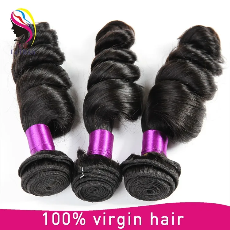 

8A Loose Wave Remy Hair Extension Peruvian Human Hair
