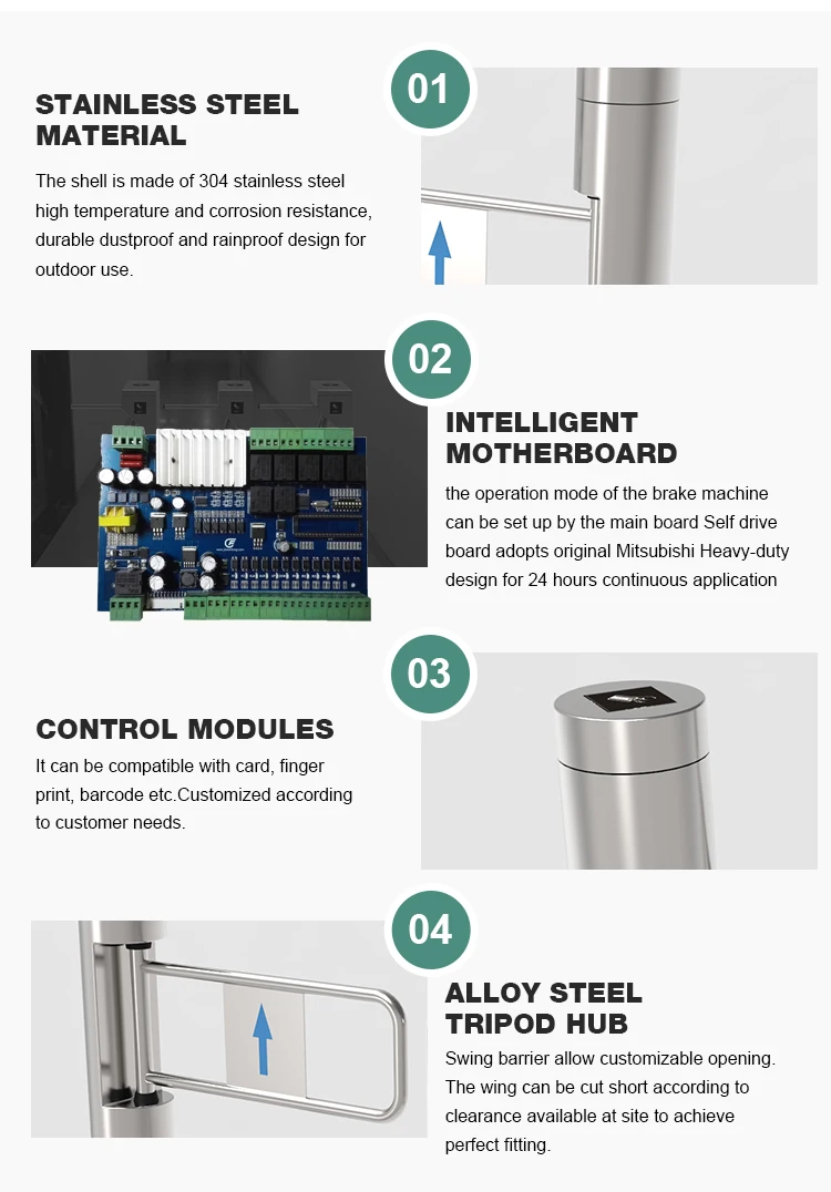 Flap Barrier Exit Gate Automatic Door For Supermarket