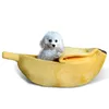 Wholesale Warm Banana Shaped Cute Plush Cat Dog Bed