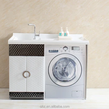 New Arrival Stainless Steel Bathroom Washing Machine Cabinet L308