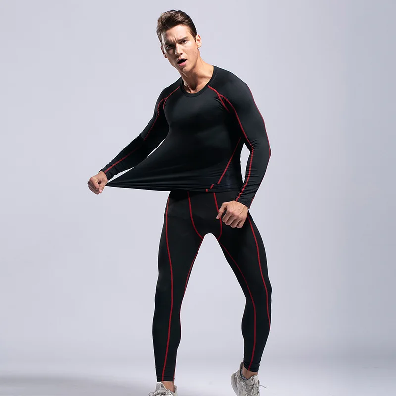 

Compression Gym Pants Workout Pants For Mens Slim Fit Sets Suits, N/a