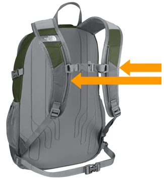 backpack with front strap