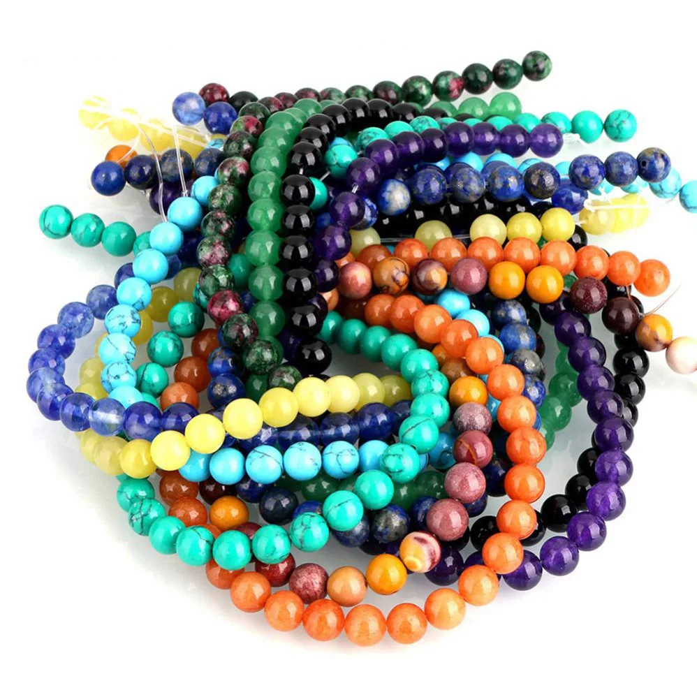 

Jade stone beads lava beads for jewelry making, Mulitcolor