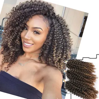 Hot 8 Inch Mali Bob Synthetic Ombre Braiding Hair 3pcs Lot Afro