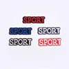 custom embroidery sport brand name logo woven label patch for clothes