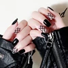 TZ-B59 Sexy Mesh Design False Nails Pre Glued Custom Fake Nail Tips