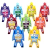Wooden toys colored blocks heaps The new changed balance robot folding