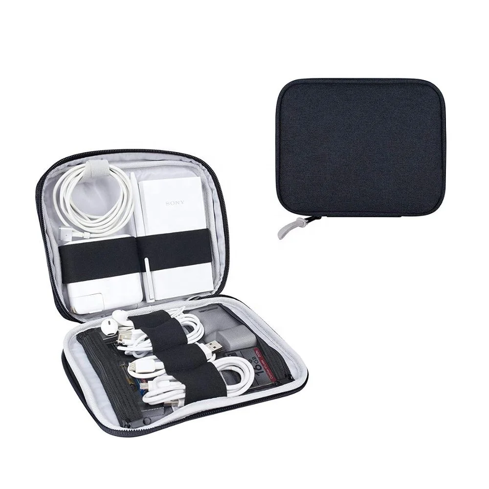 

Cord Organizer Bag Travel Cable Storing Case for Wires, Electronic Accessories & Gadgets Compact Protective Bag