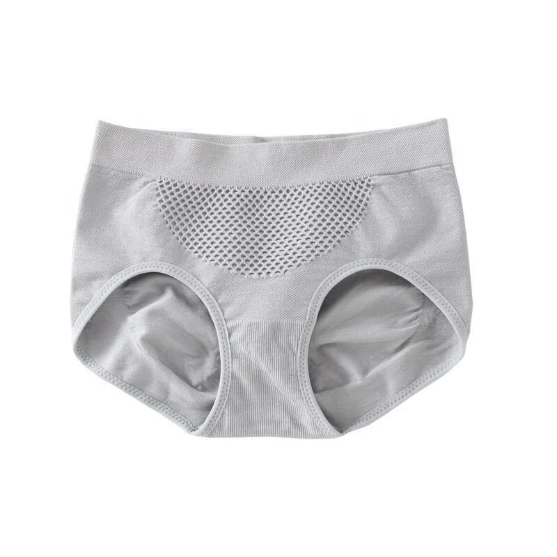 Women Pure Cotton Briefs Middle Waist Ladies Slim Fit Underwear Slimming Panties