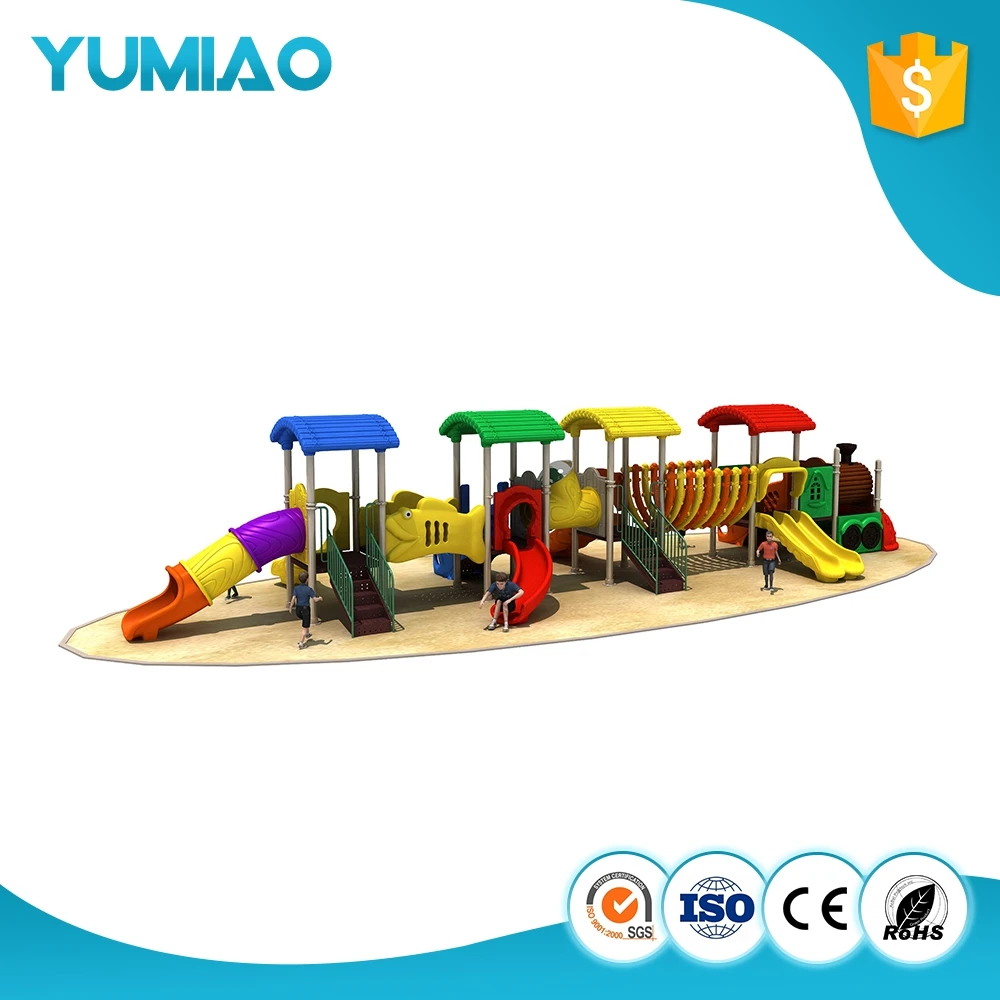
Made in China train model new design slide for kids mini plastic train type slide 