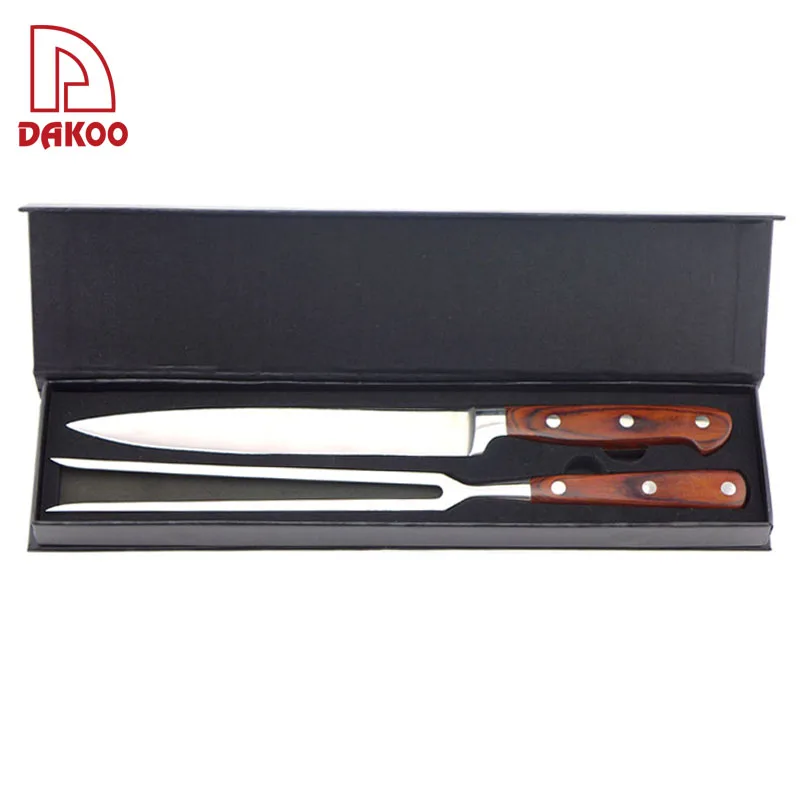 

Small Quantity Wholesale MOQ Barbecue Cutlery Set BBQ Fork And BBQ Knife, Red