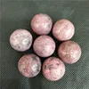 Natural Crystal Ball Peach Blossom quartz High quality low price Sphere for sale
