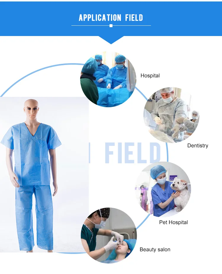 Hospital Gown Patient Nonwoven Patient Gown  Reusable 