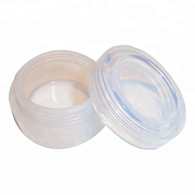 

1000pcs/lot 2ml Clear mini non-stick silicone jars wax vaporizer oil container