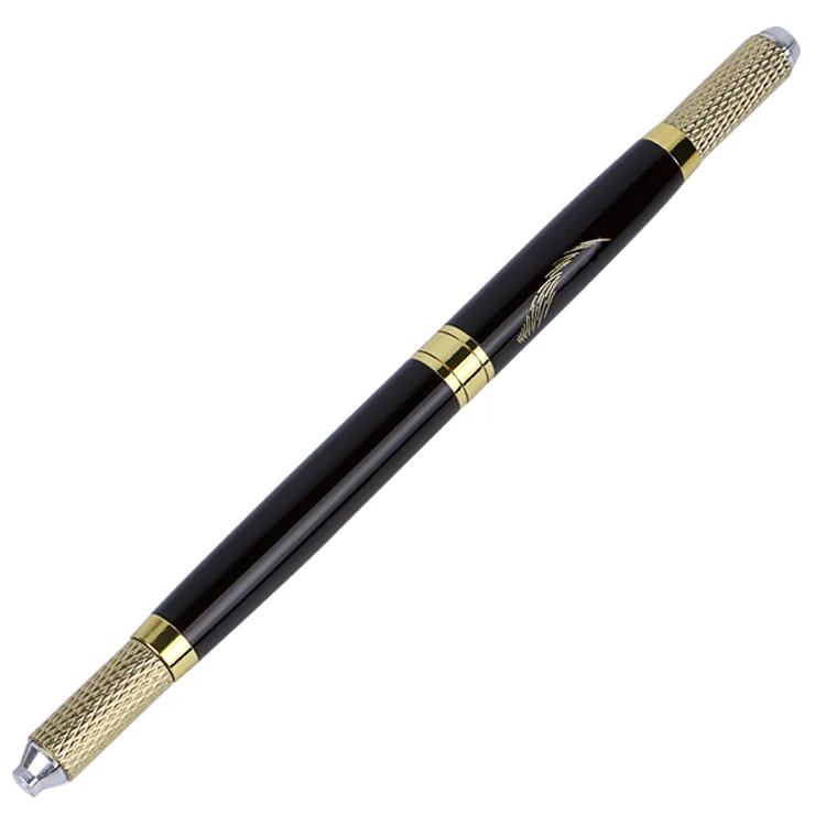 

Micro Blade Holder Multifunctional Black Double-headed Manual Pen Tattoo Tool, Black & gold