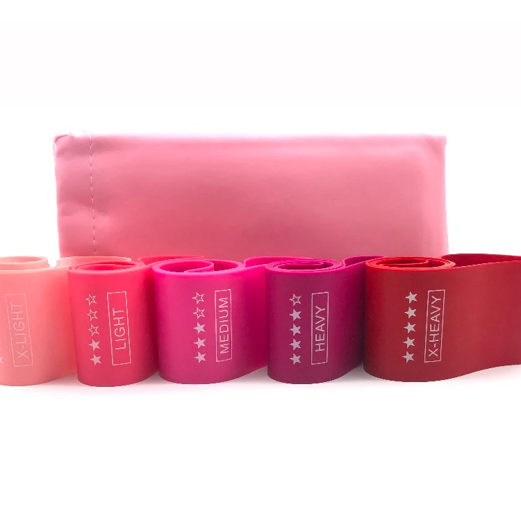 

New product China Supplier NQSPORTS Natural Latex Popular fitness equipment resistance mini loop bands set, Customized