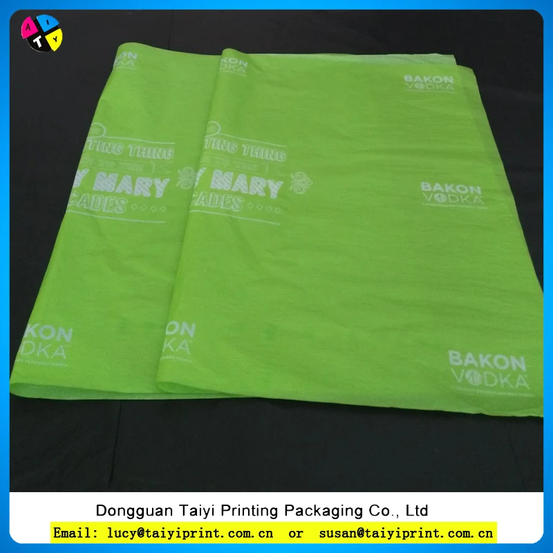 Customized Printed Brands Names Tissue Paper Silk Paper For Garment Or