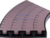 UHMWPE Curve corner track for conveyor system for 880TAB series with four rows