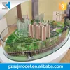 Laser cutting and handmade miniature city model with building block