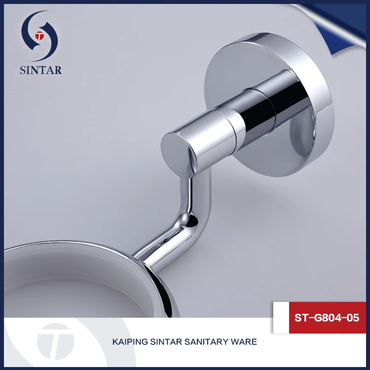 
Modern hot sale polished plated brass frosted glass soap dish <img data-src=
