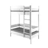 kids bunk bed front enter wooden frame (140x70x160, Bleached Oak) for bedroom