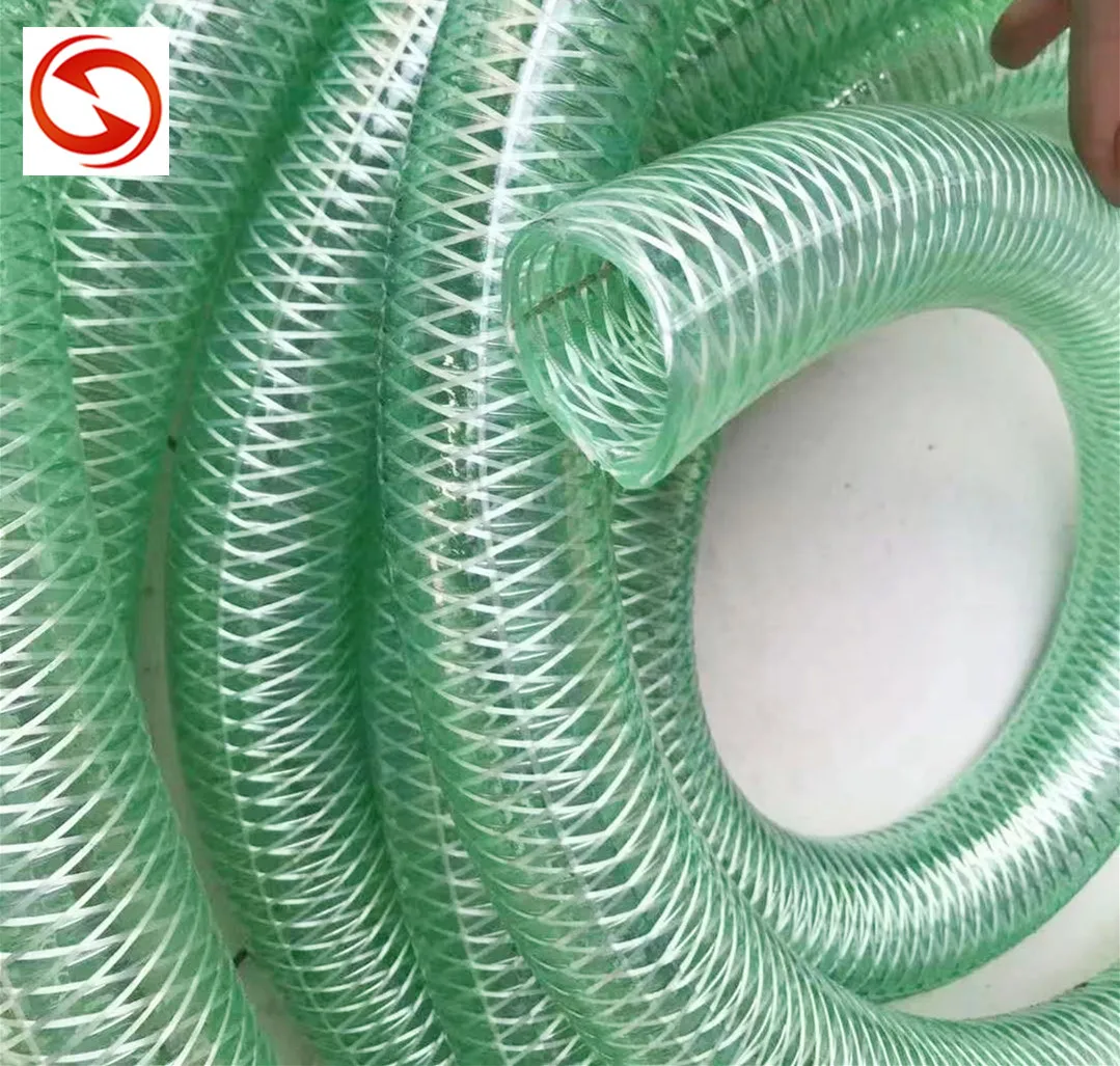 Antistatic Pvc Flexible Stainless Wired And Fiber Braided Hose Pipe